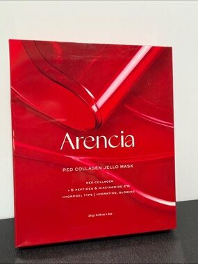 Arencia Red Collagen Jello Mask - Hydrating Red Face Mask new